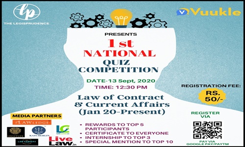 Legisprudences National Online Quiz Competition [13th Sept]