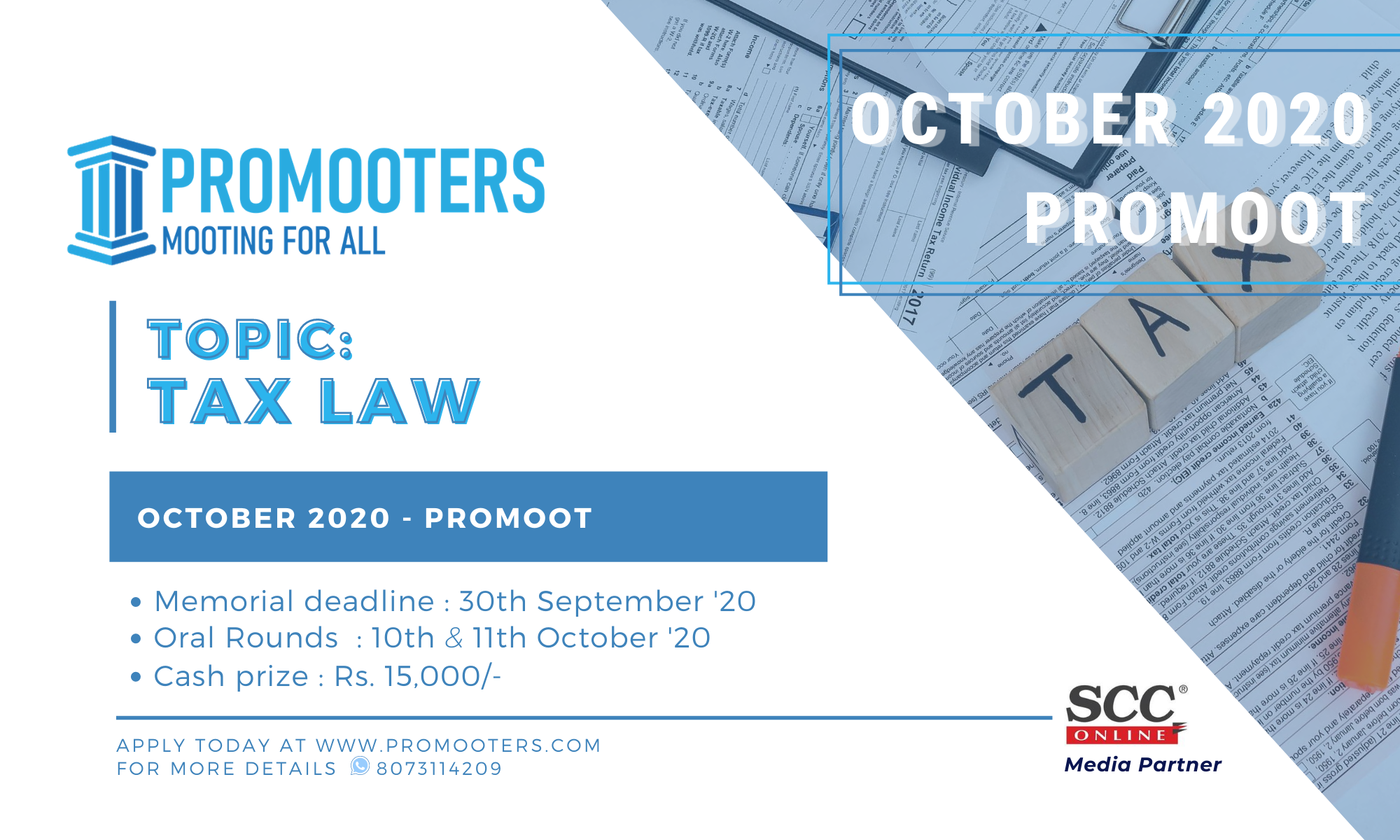 October ProMoot: Tax Law (11th-12th Oct)