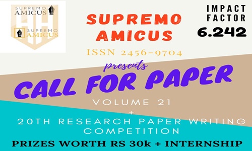 Call For Papers: Supremo Amicus [Vol 21] + 20th Research Paper Competition