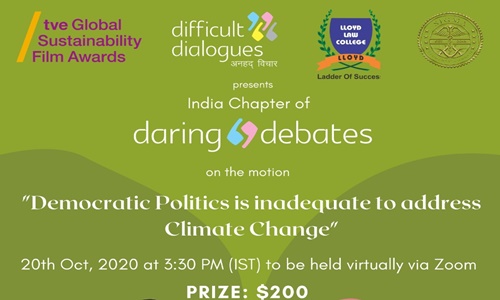 Call For Applications: Difficult Dialogues India Chapter [20th Oct]