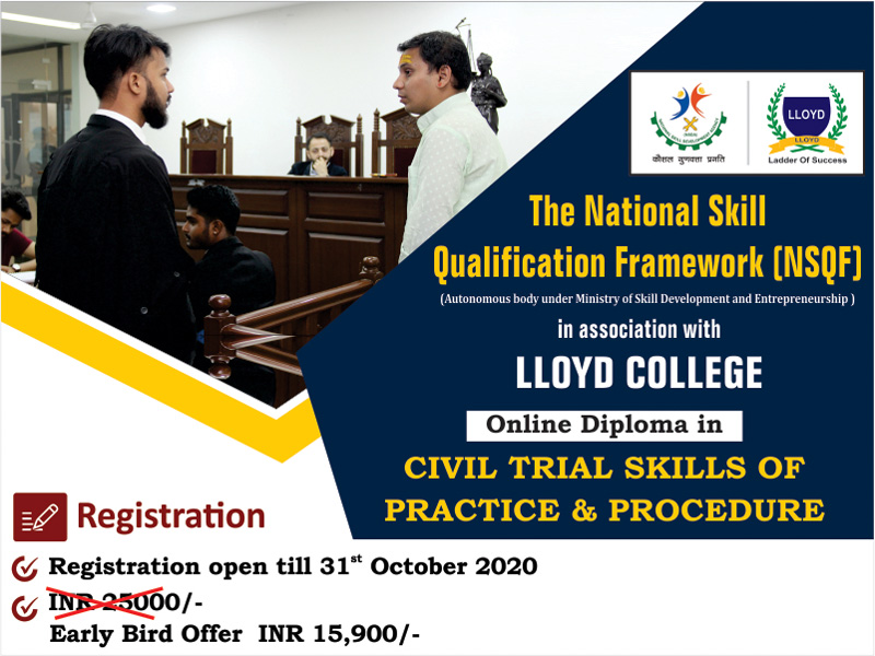 Llyod Law Colleges Online Diploma Course In Civil Litigation