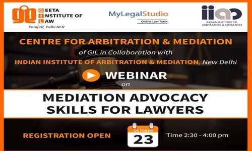 GIL-IIAM Webinar: Mediation Advocacy Skills [23rd Oct]