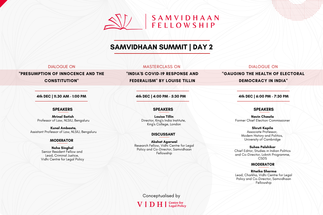 Vidhi Centre For Legal Policy Is Organising Samvidhaan Summit