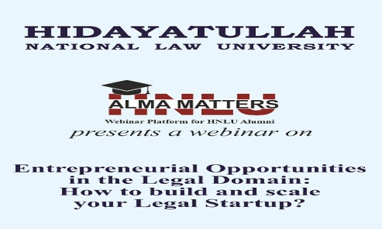 HNLU Alma Matters Webinar On Legal Start-Ups
