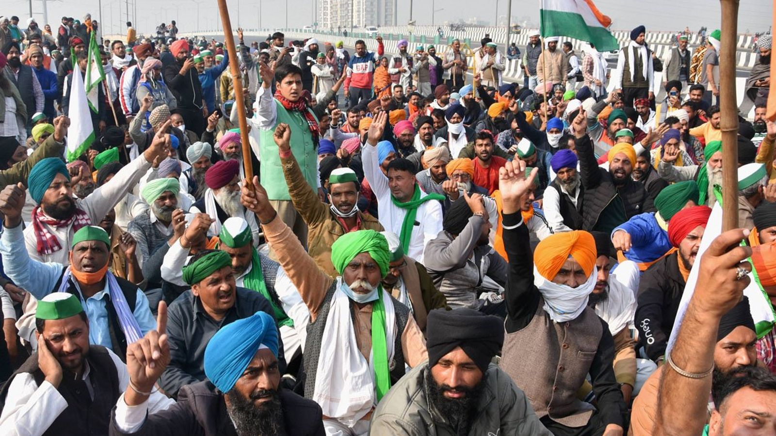 Army jawan in protest against