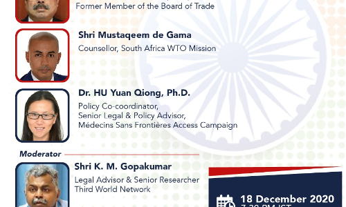 Webinar On TRIPS Waiver Proposal – State of Play and the Way forward