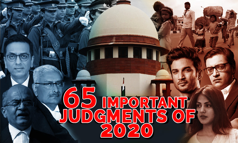 Good & Bad : 65 Important Supreme Court Judgments Of 2020
