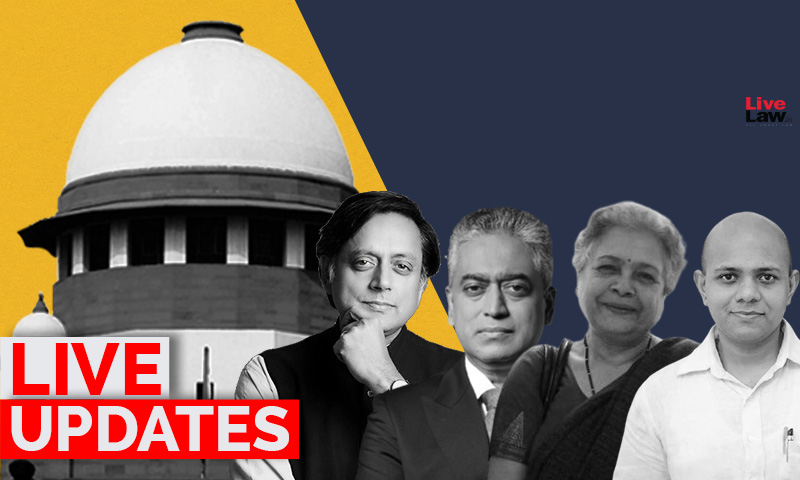LIVE UPDATES From Supreme Court- Plea Against Multiple FIRs Against Shashi Tharoor, Rajdeep Sardesai And Others Over Farmers Death On Republic Day