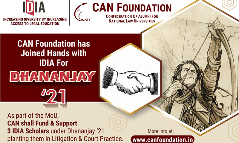 IDIA and CAN Foundation Sign MoU For Supporting IDIA Scholars Under Project Dhananjay