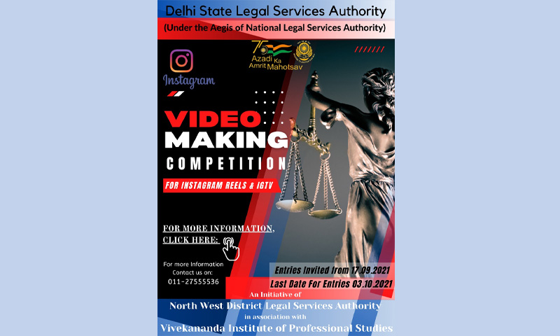 Delhi State Legal Services Authority: Video Making Competition 2021