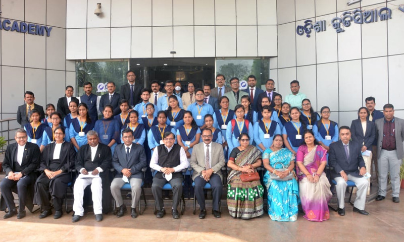 Orissa High Court Chief Justice S. Muralidhar Interacts With Students On Childrens Day