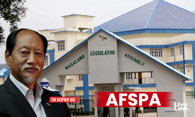 Repeal AFSPA From North-East: Nagaland Assembly Passes Unanimous Resolution In Special Session