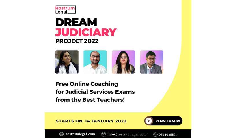Dream Judiciary Project 2022 - Free Online Judiciary Preparation By RostrumLegal.
