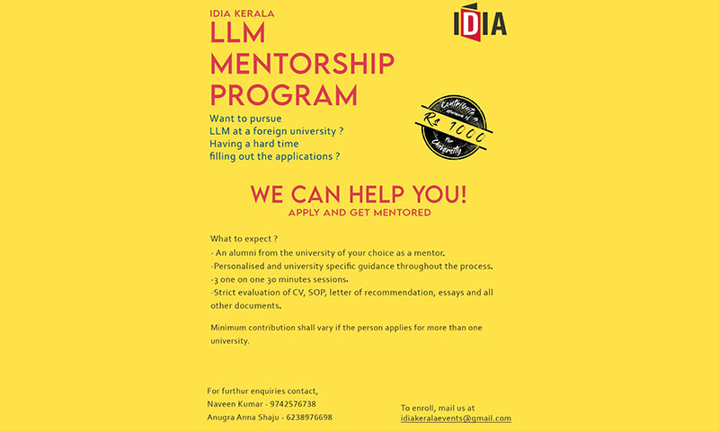 IDIA Kerala Chapter: LLM Mentorship Programme