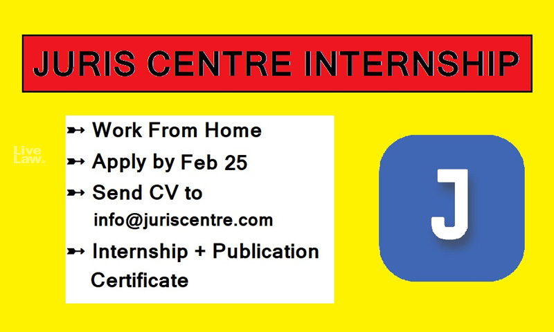 4-Week Online Internship With Juris Centre [Apply By February 25]