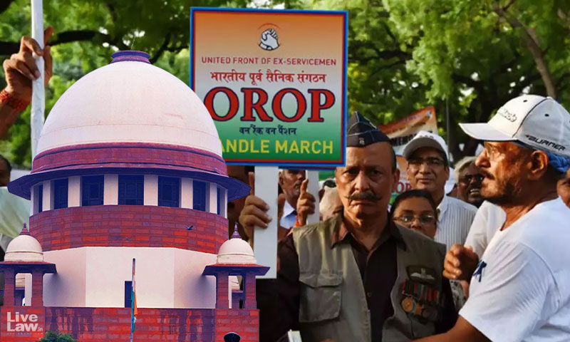No Legal Mandate That Same Rank Pensioners Must Be Given Same Pension: Supreme Court Upholds Centres OROP Policy In Defence Forces [Updated With Judgment]