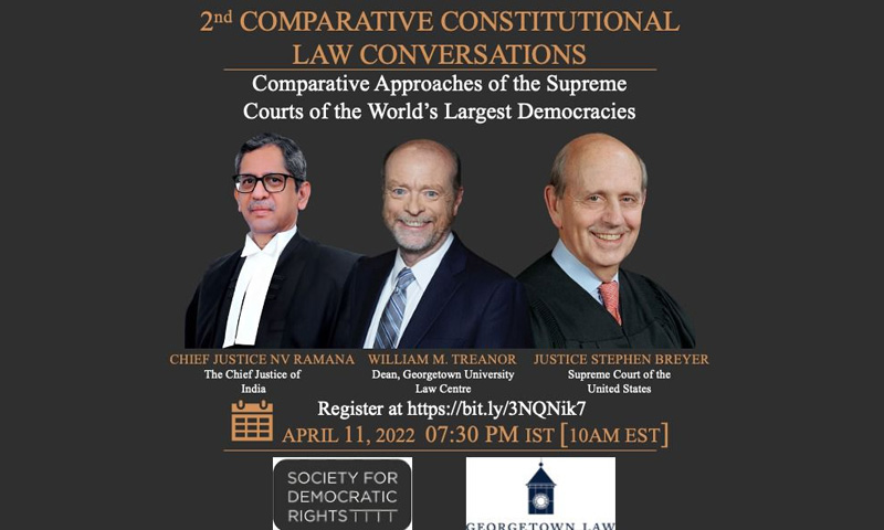 SDR: 2nd Comparative Constitutional Law Conversation Series Webinar On Comparative Approaches of the Supreme Courts of the Worlds Largest Democracies