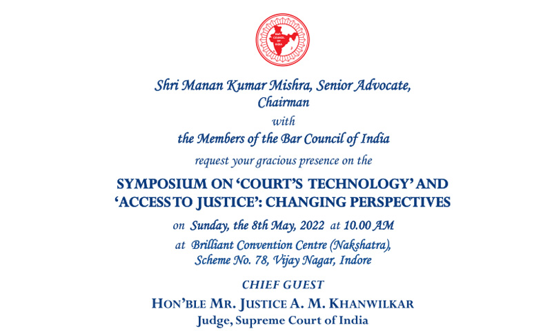 BCI: Symposium On Courts Technology and Access to Justice: Changing Perspectives [8 May 2022]