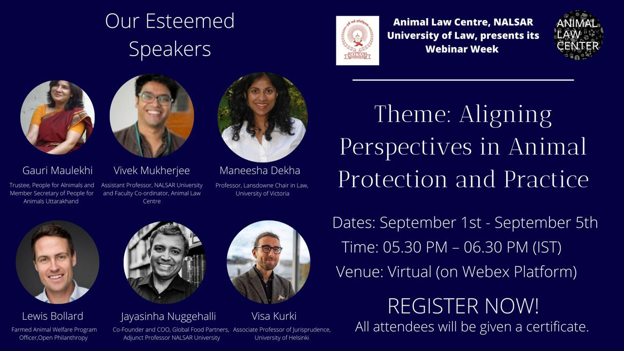 NALSAR, ALC Webinar Week 2022, Animal Protection and Practice