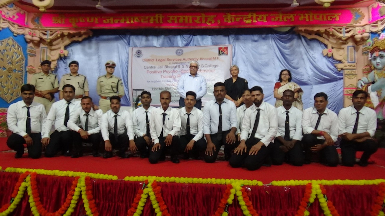 The Positive Psycho-Social Behavior Training Pilot Project For Long Term Inmates Of Central Jail, Bhopal (M.P) Inaugurated [25.09.2022]