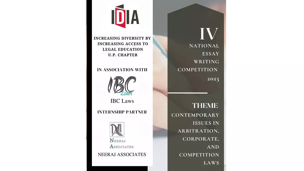 IDIA UP Chapter: 4th Edition Of The Essay Writing Competition