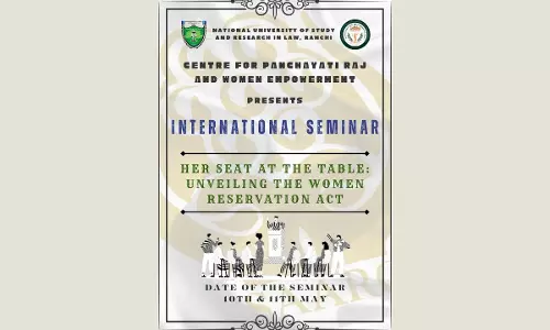 NUSRL: CPRWE International Seminar On Her Seat At The Table: Unveiling The Womens Reservation Act [Submit By 25th Feb]