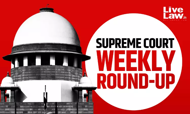 Supreme Court Weekly Round-up: October 21, 2024 To October 27, 2024 Supreme Court Weekly Round-up: October 21, 2024 To October 27, 2024
