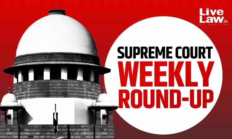 Supreme Court Weekly Round-up: November 4, 2024 To November 10, 2024