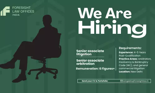 Senior Associate Litigation And Senior Associate Arbitration Vacancy At Foresight Law Offices [Apply Now]