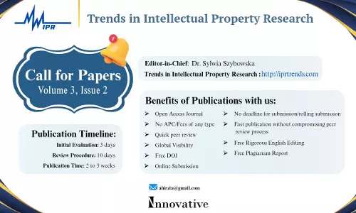 Call For Papers Trends In Intellectual Property Research, Volume III Issue II 2025 [Submit By 29th December]