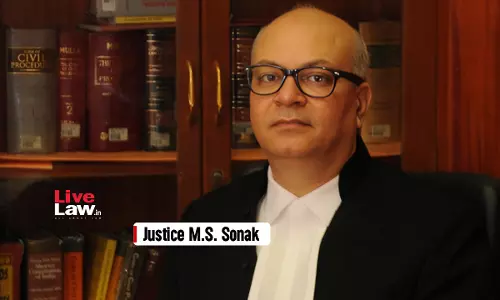 Centre Notifies Appointment Of Justice MS Sonak As Chief Justice Of Jharkhand High Court