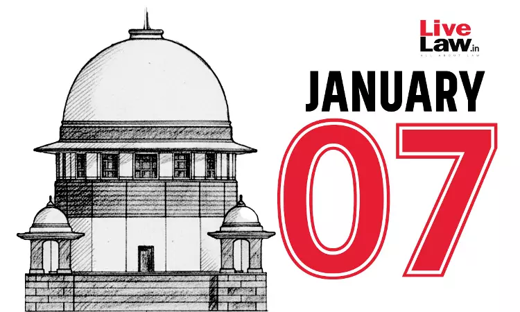 Supreme Court Daily Round-Up : January 7, 2026 Supreme Court Daily Round-Up : January 7, 2026