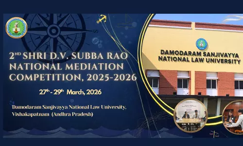 DSNLU Announces 2nd Shri D.V. Subba Rao National Mediation Competition 2025–26