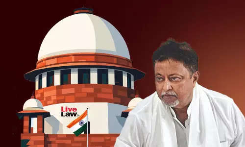 Supreme Court Stays Calcutta HC Judgment Disqualifying Mukul Roy As Member Of West Bengal Legislative Assembly