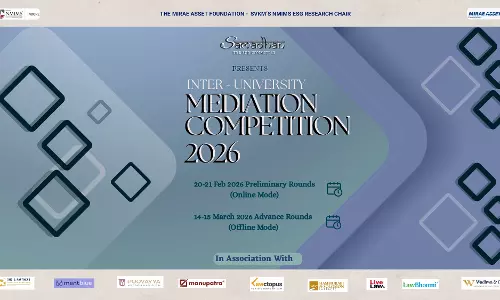 NMIMS Indore School of Law To Host Third Inter-University Mediation Competition (IUMC) 2026 [Register By 15 February, 2026]