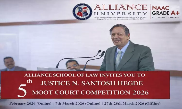 Alliance School Of Law, Alliance University To Host 5th Justice N. Santosh Hegde Moot Court Competition 2026