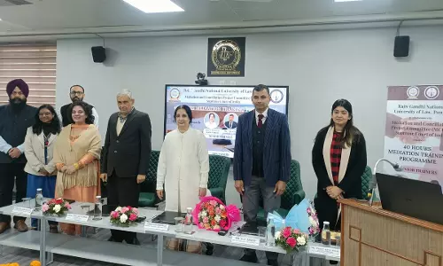 RGNUL, Punjab Conducts Mediation Training Programme In Collaboration With MCPC, Supreme Court Of India