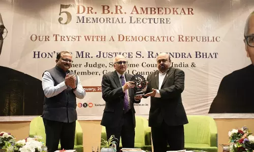 Justice Ravindra Bhat Delivers 5th Dr. B.R. Ambedkar Memorial Lecture At HNLU