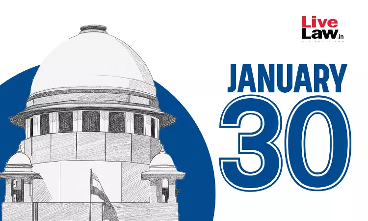 Supreme Court Daily Round-Up : January 30, 2026