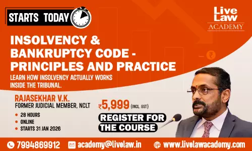 Mastering the IBC: Principles, Practice & Commercial Wisdom With Rajasekhar V.K, Former NCLT Member Mastering the IBC: Principles, Practice & Commercial Wisdom With Rajasekhar V.K, Former NCLT Member