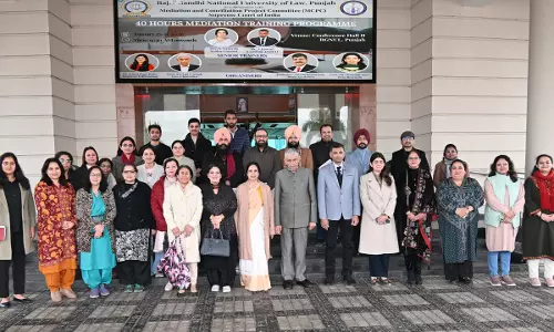 RGNUL, Punjab Conducts 40-Hour Mediation Training Programme In Collaboration With Supreme Courts MCPC