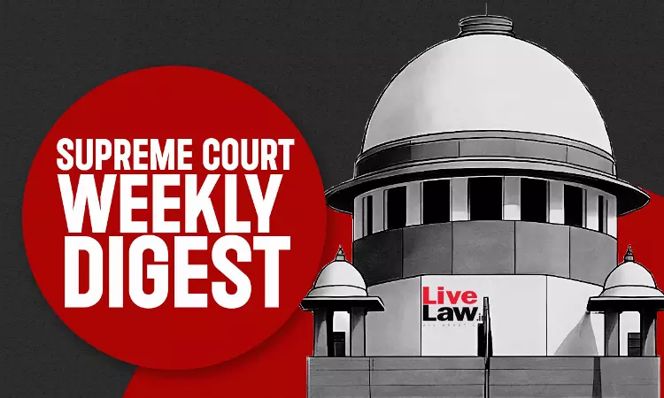 Supreme Court Weekly Digest: January 1 - 10, 2026
