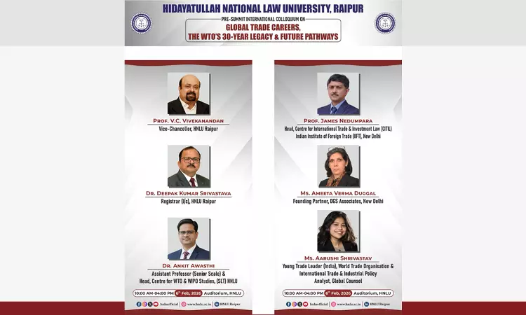 MFN Principle Facing Erosion”: Prof James Nedumpara at HNLU International Colloquium on WTO@30