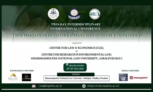 DNLU Jabalpur To Host International Conference On Indias Green Economy & Trade Policy