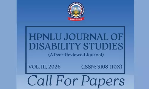 HPNLU Journal of Disability Studies Announces Call for Papers for 2026 Edition