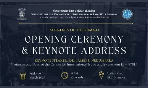 16th Government Law College International Law Summit 2026 | SPIL Mumbai | Opening Ceremony And Keynote Address By Dr. James J. Nedumpara