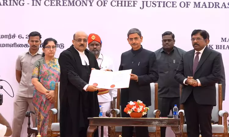 Justice Sushrut Arvind Dharmadhikari Sworn In As Chief Justice of Madras High Court