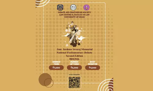 Law Centre II, University of Delhi Announces Smt. Sushma Swaraj Memorial National Parliamentary Debate 2026