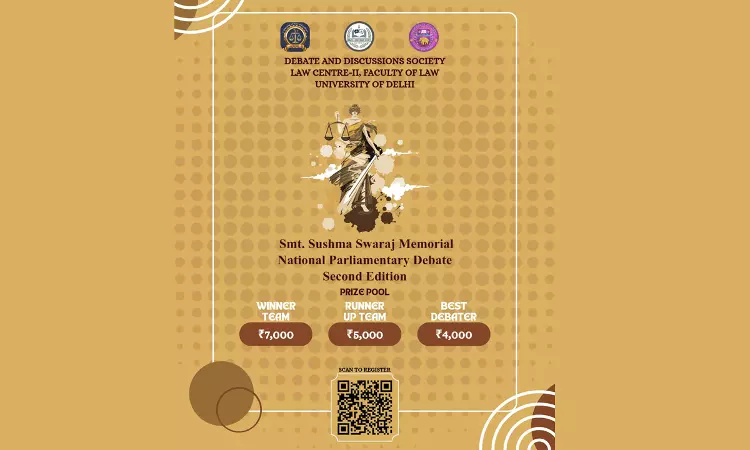 Law Centre II, University of Delhi Announces Smt. Sushma Swaraj Memorial National Parliamentary Debate 2026