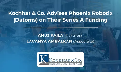 Kochhar & Co. Advises Phoenix Robotix (Datoms) On Their Series A Funding